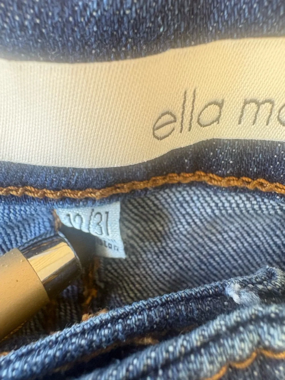 Ella Moss women’s high waist Straight Jeans in Indigo Blue